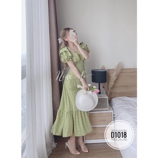 Bigsize Đầm maxi tùng bèo D1018