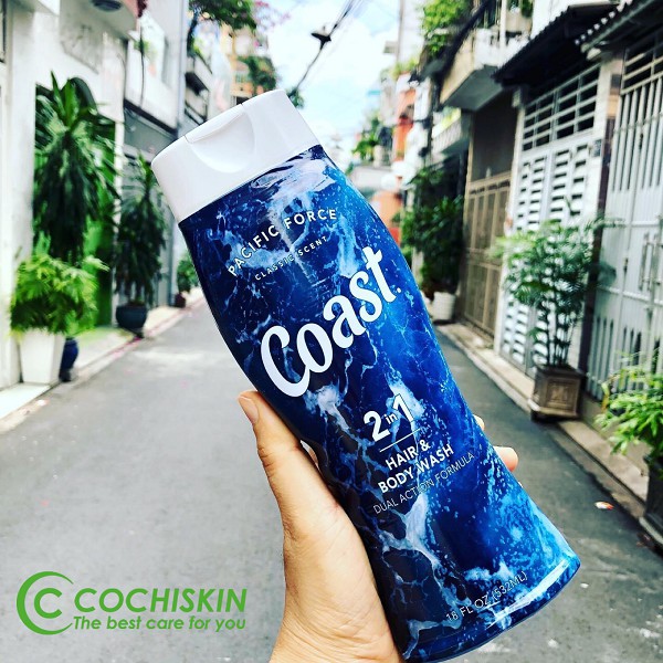 (Mẫu mới) Dầu gội và Sữa tắm Coast 532ml của Mỹ