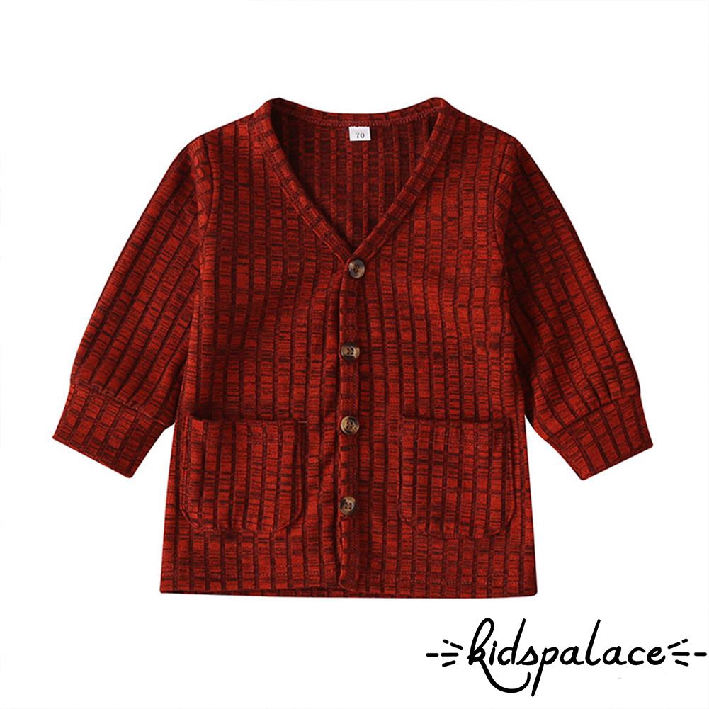 Áo Khoác Cardigan Dệt Kim Tay Dài Cho Bé