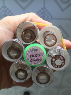 Lens màu chocco không độ 55k