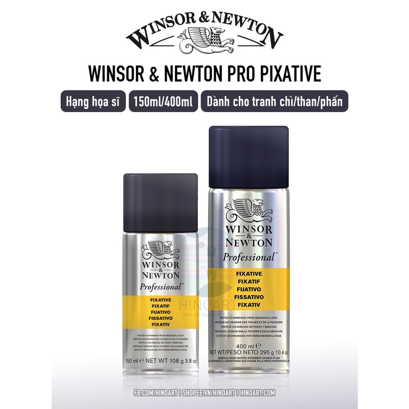 Bình xịt phủ Professional Fixative Winsor & Newton - 150ml/400ml