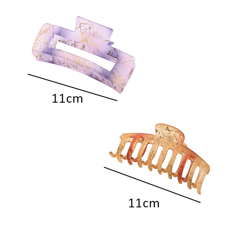Kẹp tóc càng cua cỡ lớn thiết kế hình học phong cách cổ điển thời trang cho nữ
