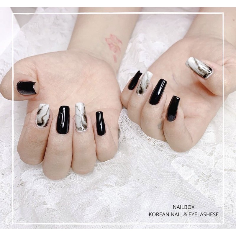 [Freeship] Nailbox móng úp thiết kế 10 móng tặng keo dũa có nhận làm theo yêu cầu