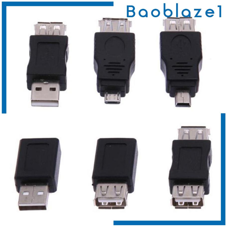 Set 12 Bộ Chuyển Đổi Otg Usb 2.0 A Male Sang Female Micro-B | BigBuy360 - bigbuy360.vn