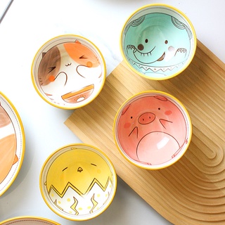 Bát Ăn Cơm Dễ Thương Cute Gốm Sứ Cao Cấp, Chén Ăn Cơm Gốm Sứ