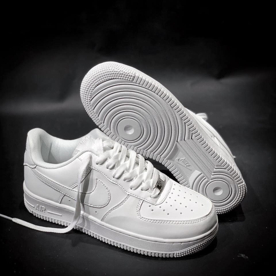 Giày Force trắng thấp cổ, giày Air Jordan Low nam nữ