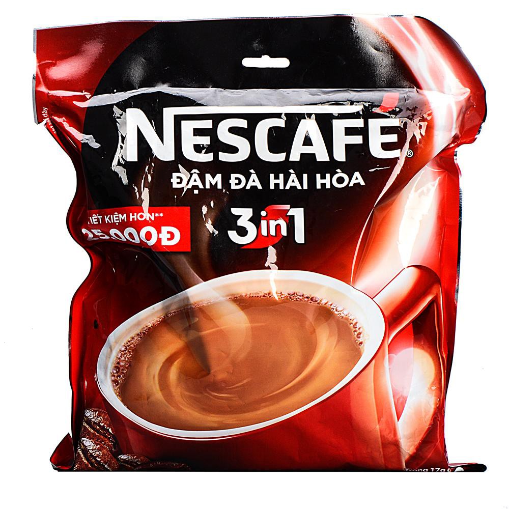 Cà Phê Hòa Tan 3 Trong 1 Đậm Đà Hài Hòa Nescafé Túi 46 Gói X 17G