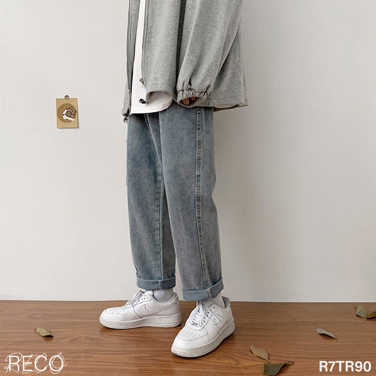 Quần jean nam Hàn Quốc cao cấp dáng rộng Trousers Loose R7TR90 Unisex