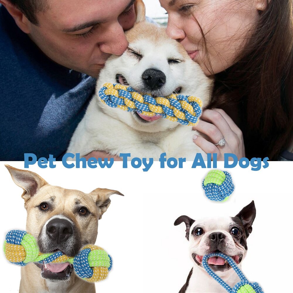 7 cái Đồ chơi cho chó gặm Đồ chơi dây bông bóng dễ thương cho chó Tương tác ngoài trời Răng sạch cho chó bóng dây Đồ chơi cho chó lớn nhỏ Đồ dùng cho thú cưng