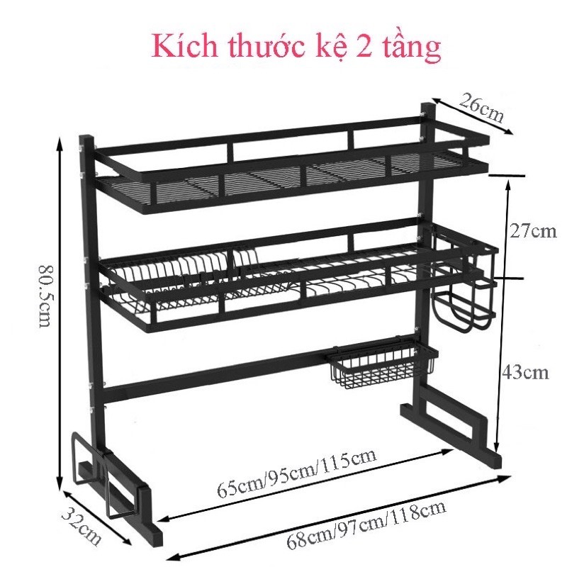 Kệ Chén 2 Tầng SenNai - Kệ Chén Đa Năng Nhà Bếp