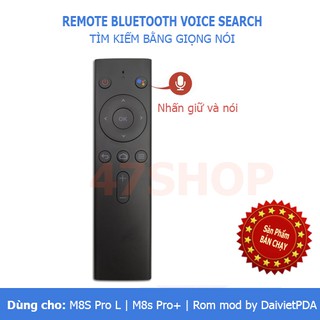 Mua Remote Điều Khiển Tìm Kiếm Giọng Nói Voice Bluetooth cho M8s Pro L | M8s Pro+ | Rom mod DaivietPDA