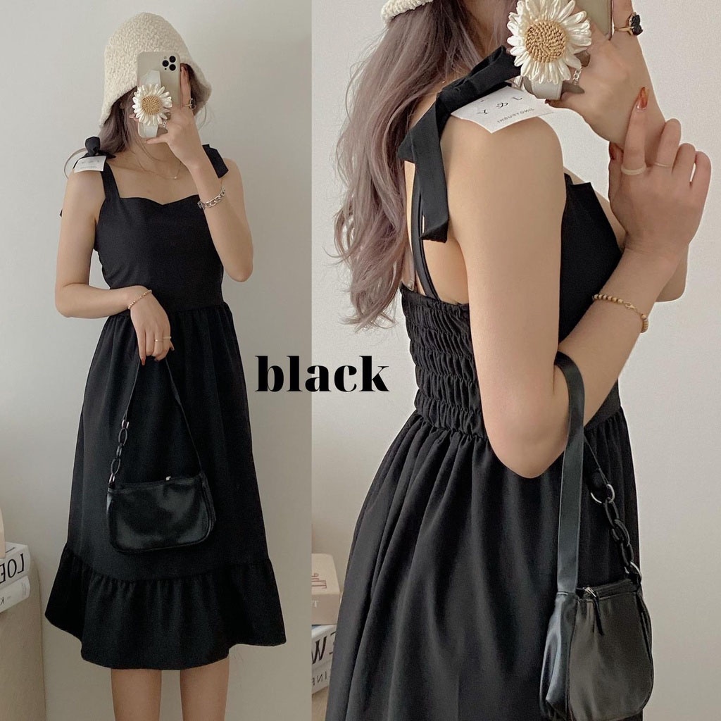 Váy 2 dây maxi dáng xuông babydoll tiểu thư phong cách hàn quốc sp011 | BigBuy360 - bigbuy360.vn