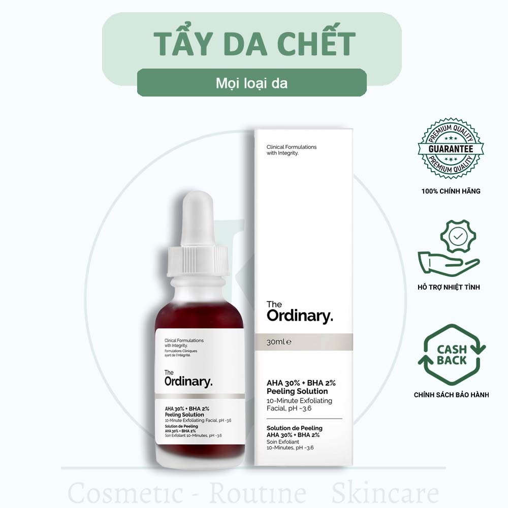 Tẩy da chết AHA 30% + BHA 2% Peeling Solution The Ordinary - The Ordinary