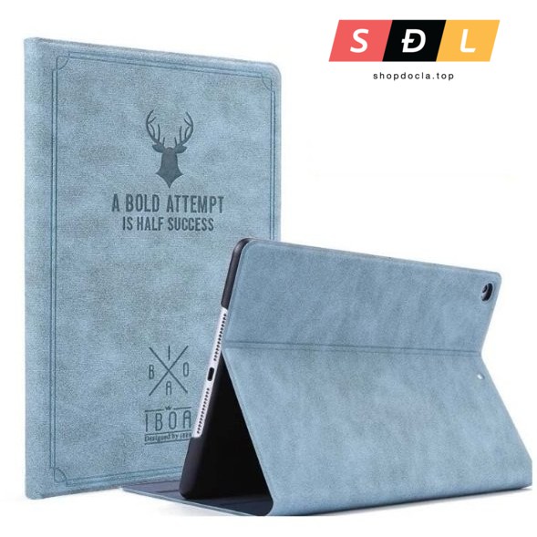 Bao da dập nổi logo đầu hươu iPad Air 1/Air 2/ iPad 9.7 2017/iPad 9.7 2018 | BigBuy360 - bigbuy360.vn