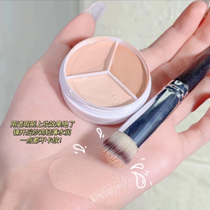 Kem che khuyết điểm 3 tone màu XI0221 che mọi khuyết điểm Xiaoyumi làm da mịn và dành cho da thâm mụn