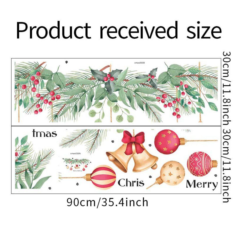 Miếng Dán Tường Trang Trí Năm Mới / Giáng Sinh Hình Quả Chuông