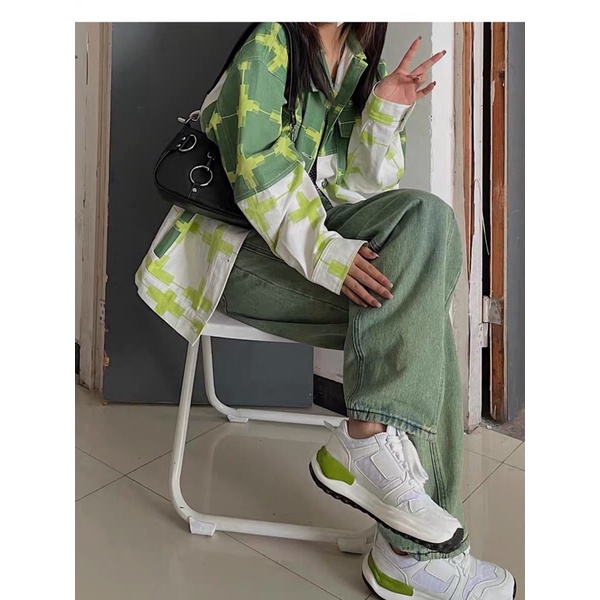 BAGGY JEANS XANH LÁ LOANG NHẸ | kèm ảnh thật