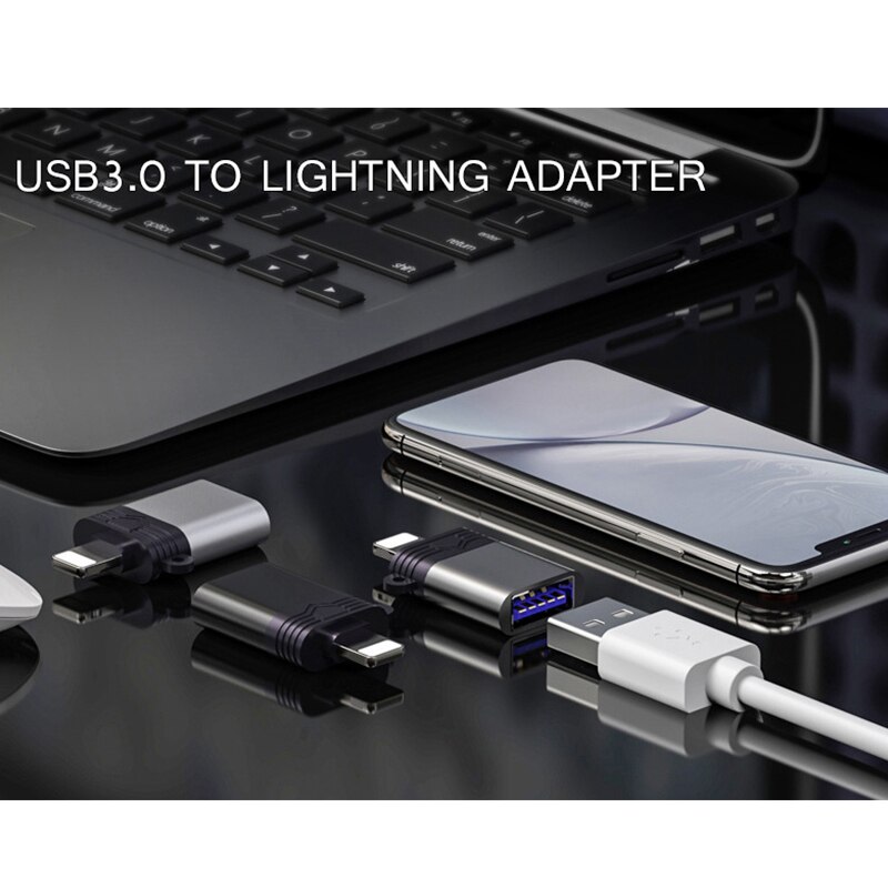 Đầu Đọc Thẻ Nhớ Usb 3.0 Sang Lightning Hỗ Trợ 500ma Cho Iphone Ipad Ios13