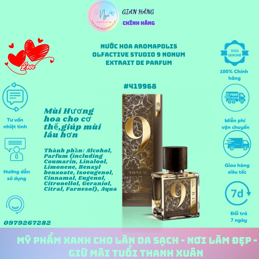 Nước hoa nga với hương hoa núi rừng  taonga68 siberian health aromapolis ofactive studio 9 nonum extrait de parfum 5