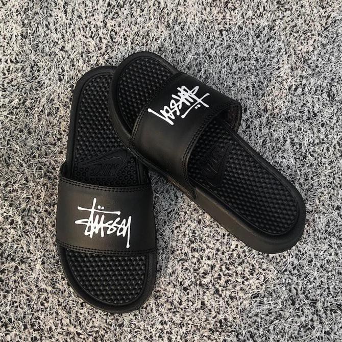 Giày Sandal Nike Benassi Stussy Thời Trang Năng Động Cho Nam