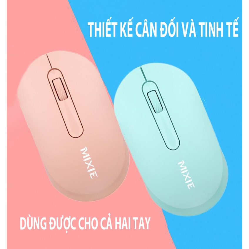 Chuột Không Dây Bluetooth [Freeship] Chuột Văn Phòng Cực Nhạy Giá Rẻ Đủ 4 Màu