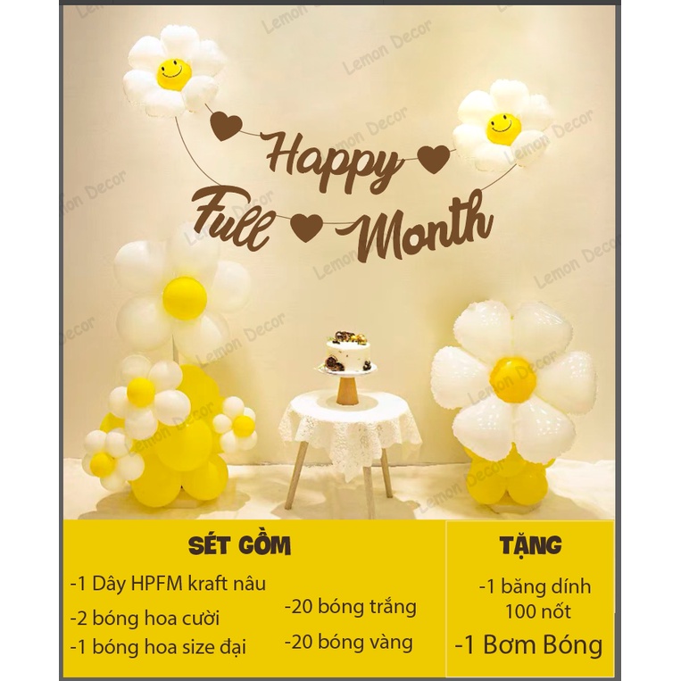 Sét bóng Hàn Quốc cho tiệc FULL MONTH bé trai-bé gái