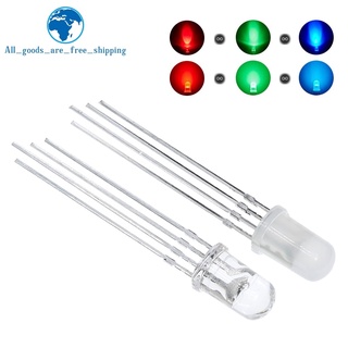 Set 10 Đi Ốt Đèn Led Rgb 5mm Màu Trong Suốt Cho Arduino