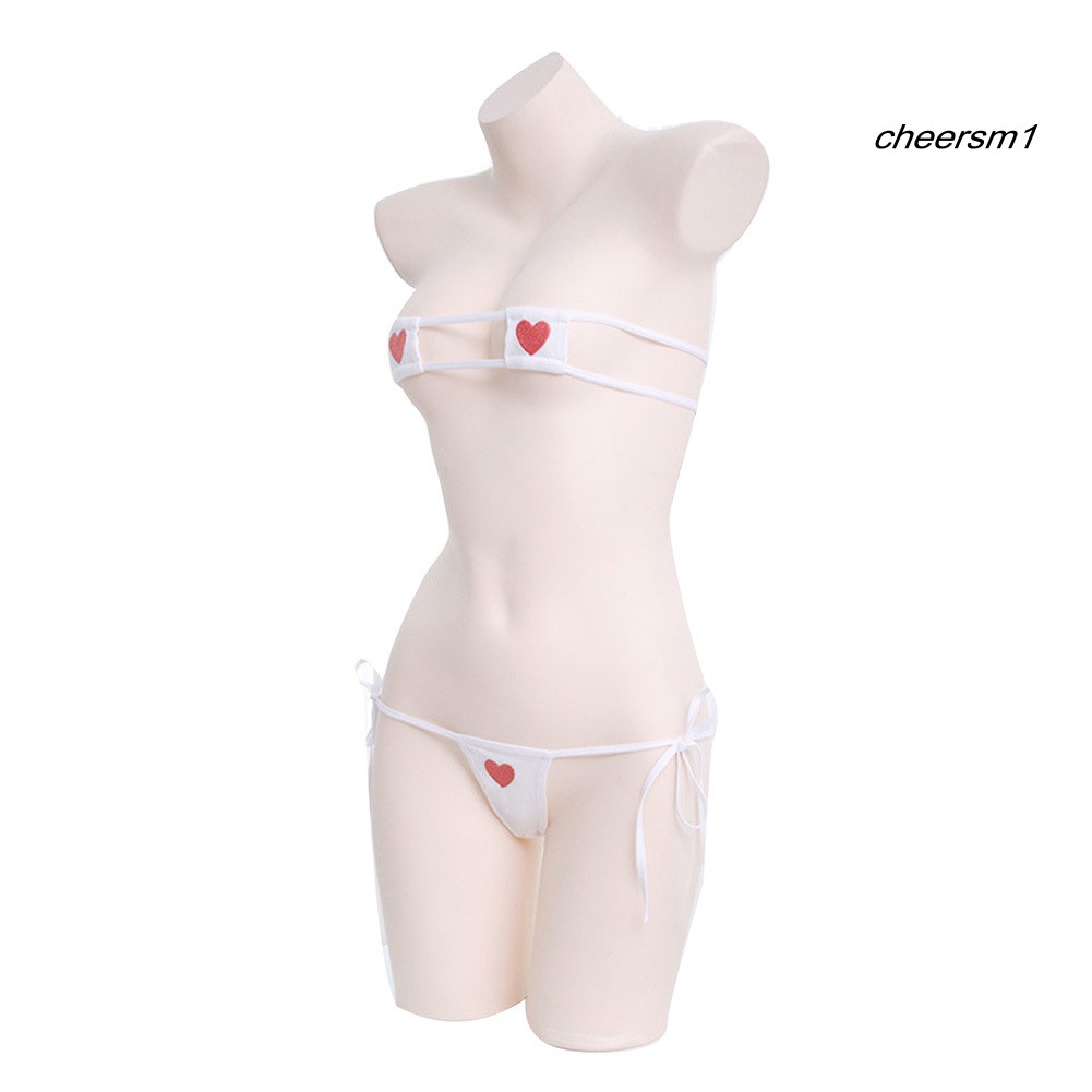 Bộ đồ lót họa tiết trái tim siêu gợi cảm cho nữ | BigBuy360 - bigbuy360.vn
