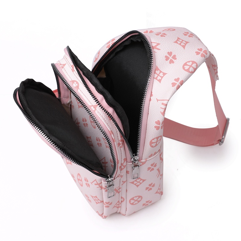 Túi Đeo Chéo Da Mềm Siêu Nhẹ In Họa Tiết Độc Đáo Phong Cách Retro Cho Nữ