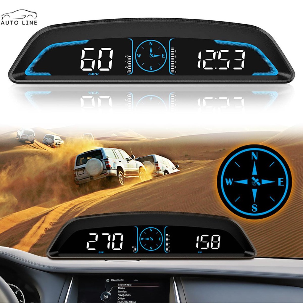 Đồng Hồ Đo Tốc Độ GPS Kỹ Thuật Số HUD USB Vô Cực Vô Hình Và Mệt Mỏi SHOPCYC2335 Cho Xe Hơi