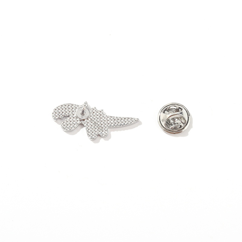 Trâm Cài Áo Hình Khủng Long Trắng Đen Đáng Yêu