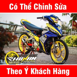 Tem Trùm Xe Exciter 135 Vàng Xanh