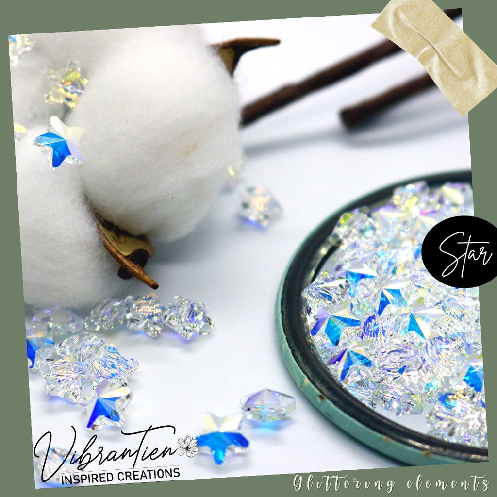 Combo 5/10/20 Pha lê Swarovski Ngôi sao 8 ly