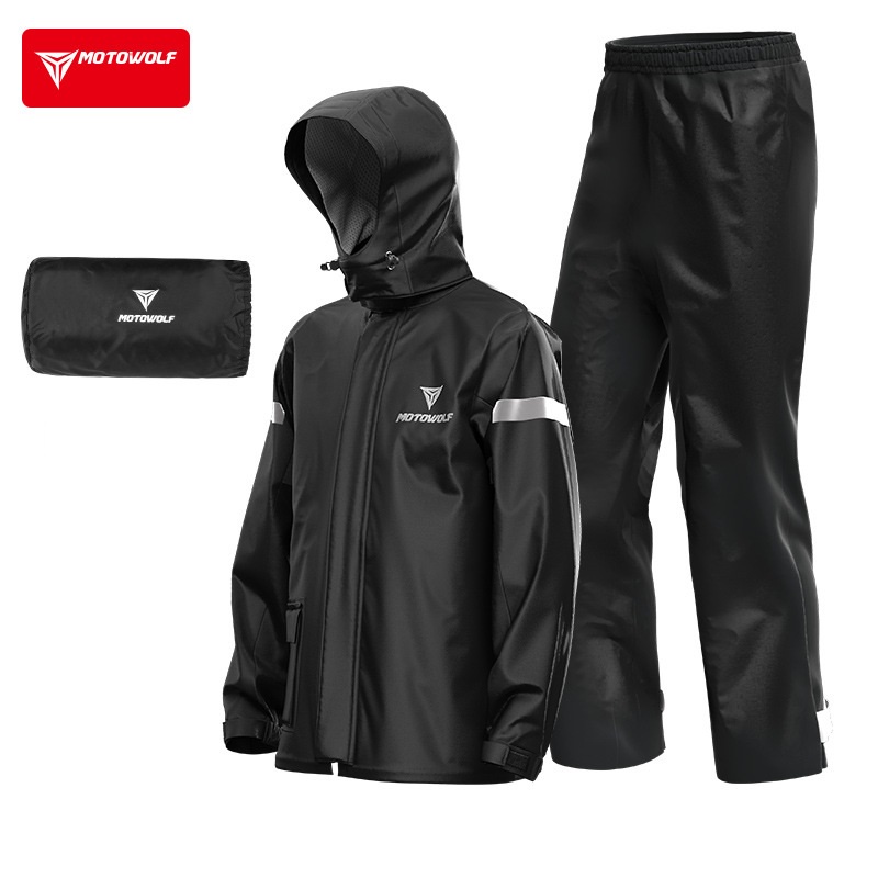 Áo mưa bộ Motowolf MDL0401 - Bộ áo mưa cao cấp Motowolf