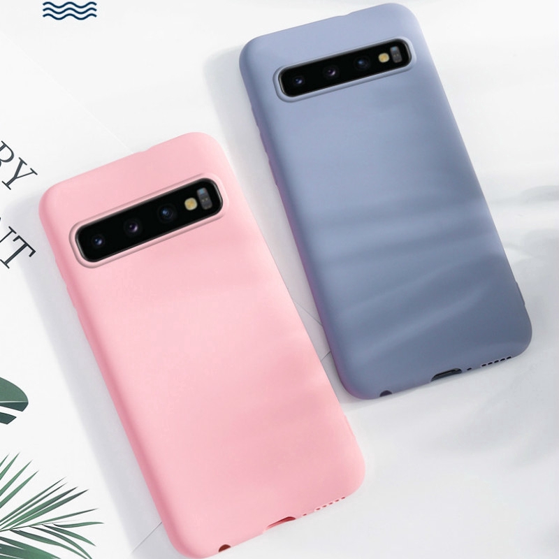 Ốp lưng nhám màu trơn cho điện thoại Samsung S10 5G S10e S8 S9 Plus | BigBuy360 - bigbuy360.vn