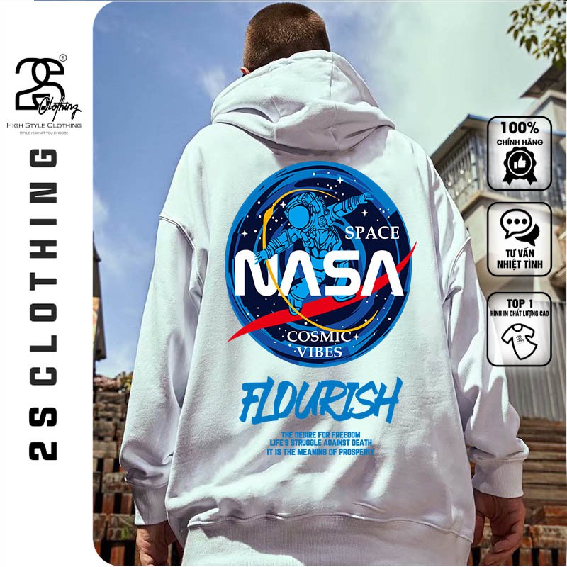 Hoodie Nam Form Rộng Đen Trắng 2s Clothing Áo Nỉ Dài Tay Mũ To Chùm Đầu Vải Mịn Mềm Không Xù Phong Cách StreetWear TV251 | BigBuy360 - bigbuy360.vn