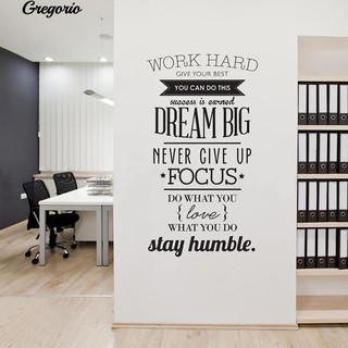 Decal dán tường câu châm ngôn sống