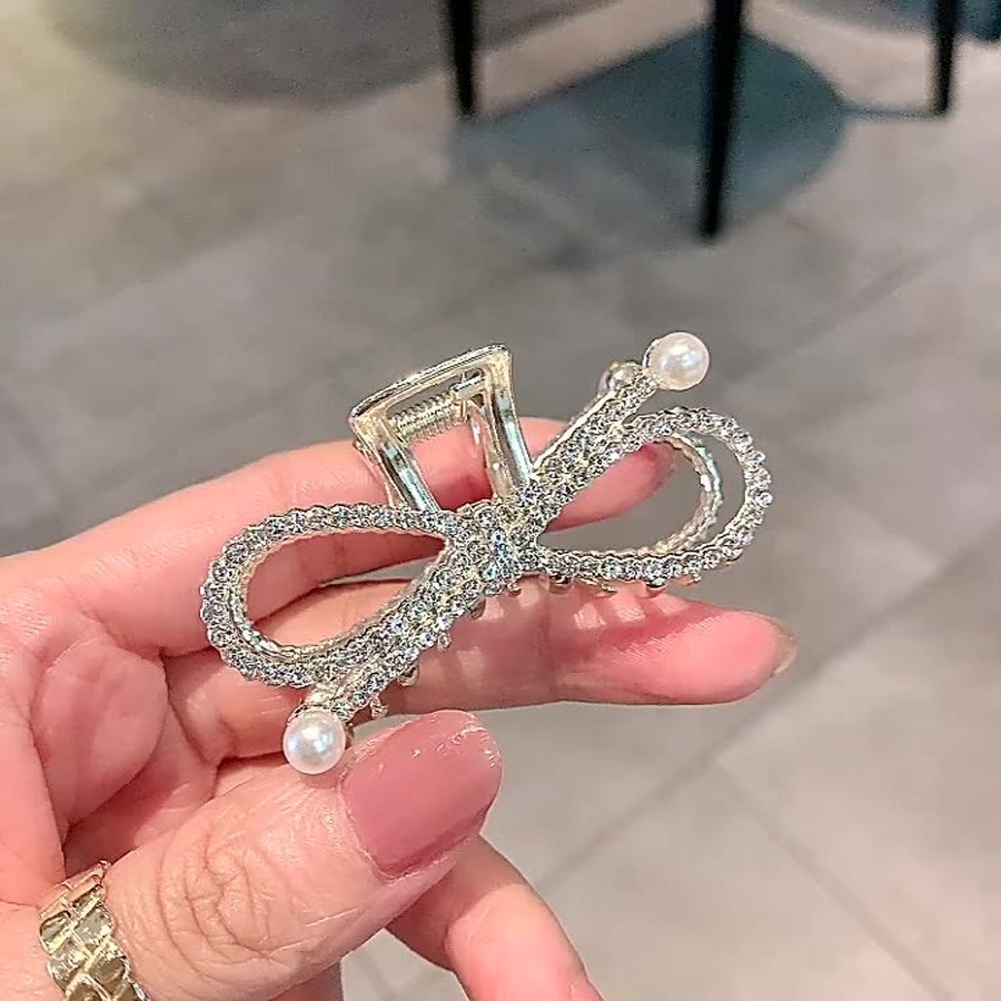 Kẹp Tóc Đính Đá Và Ngọc Trai Thời Trang Mới Cho Nữ