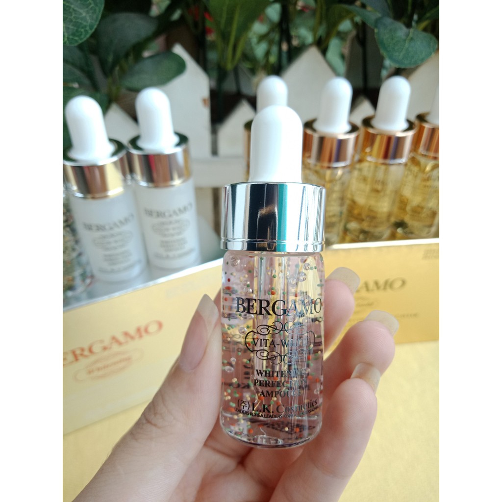 Tinh Chất Dưỡng Da Bergamo Luxury Whitening-Gold Set 4 lọ - Serum Bergamo set 4 lọ