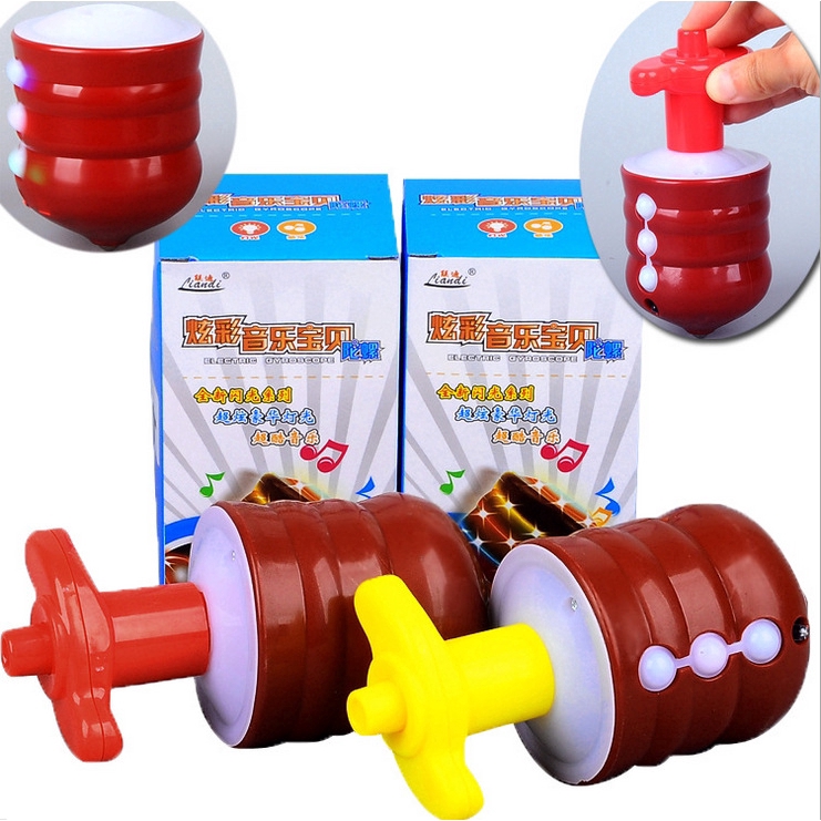 Con quay đồ chơi phát sáng bằng nhựa nhiều màu cho bé