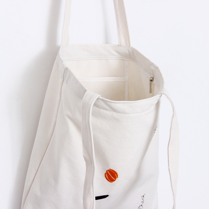 Túi vải bố canvas tote đựng đồ quần áo đeo vai thời trang nhỏ giá rẻ TX61