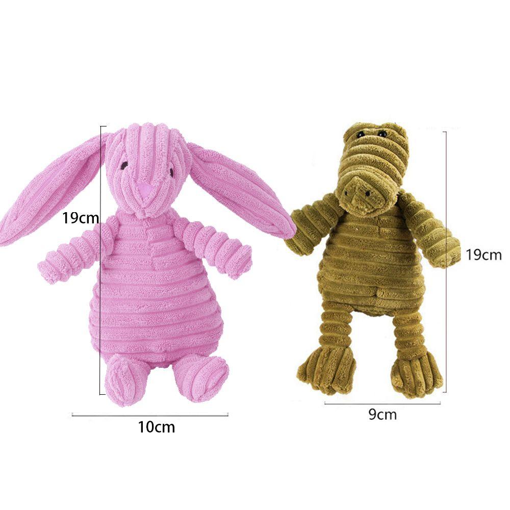 Thú Nhồi Bông Hình Sư Tử / Thỏ Mềm Có Âm Thanh Vui Nhộn Cho Thú Cưng