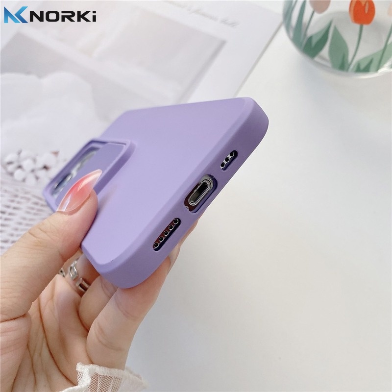 Ốp Điện Thoại Silicon Mềm Màu Kẹo Bảo Vệ Camera Cho iPhone 13 Pro Max 14Plus 13Pro 14Pro