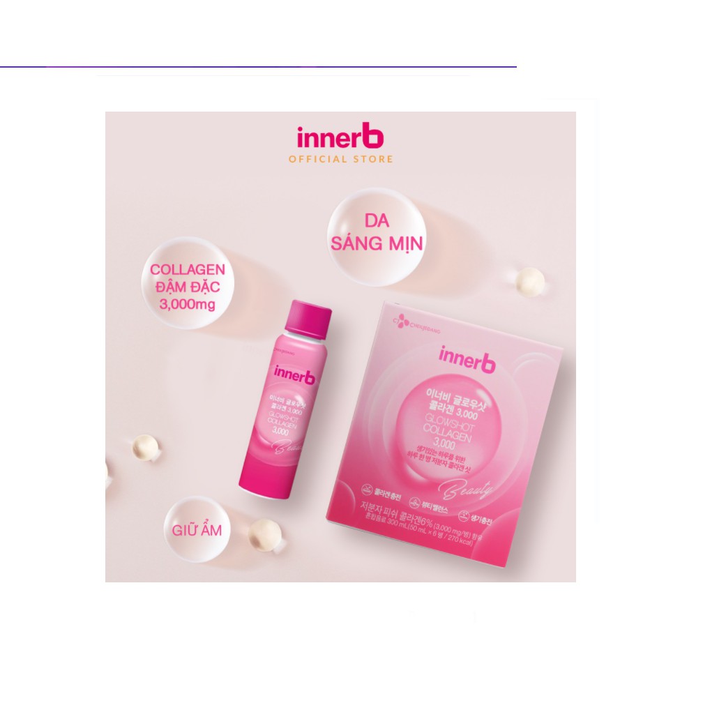 Nước Innerb Glowshot Collagen 3000mg Hộp 6 chai x 50ml | BigBuy360 - bigbuy360.vn