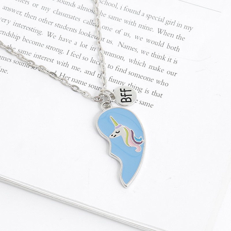flowersqueen Vòng cổ Hợp Kim Mặt Hình Kỳ Lân Xinh Xắn Cho Nữ