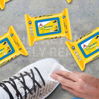 Khăn giấy lau giày siêu sạch Sneaker Hộp 30 tờ siêu hot không hoá chất làm hại vải