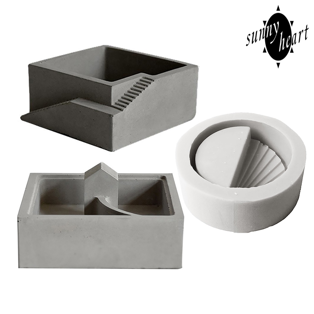 Khuôn Silicone Làm Chậu Hoa Xi Măng Tiện Dụng