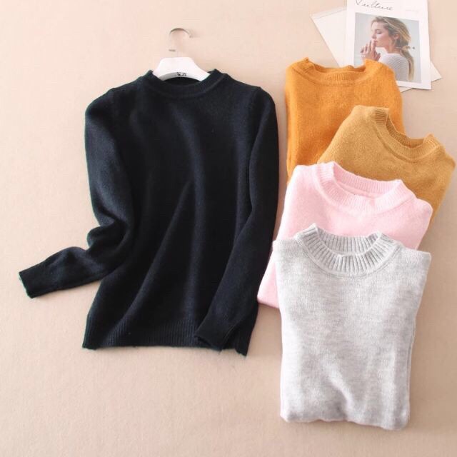 Áo len Quảng Châu cổ tròn