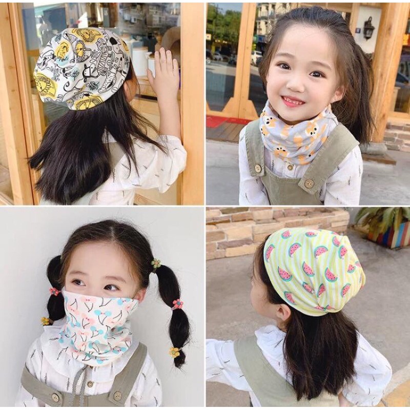 Kids_mart:Khăn ống cotton co giãn thu đông cho bé