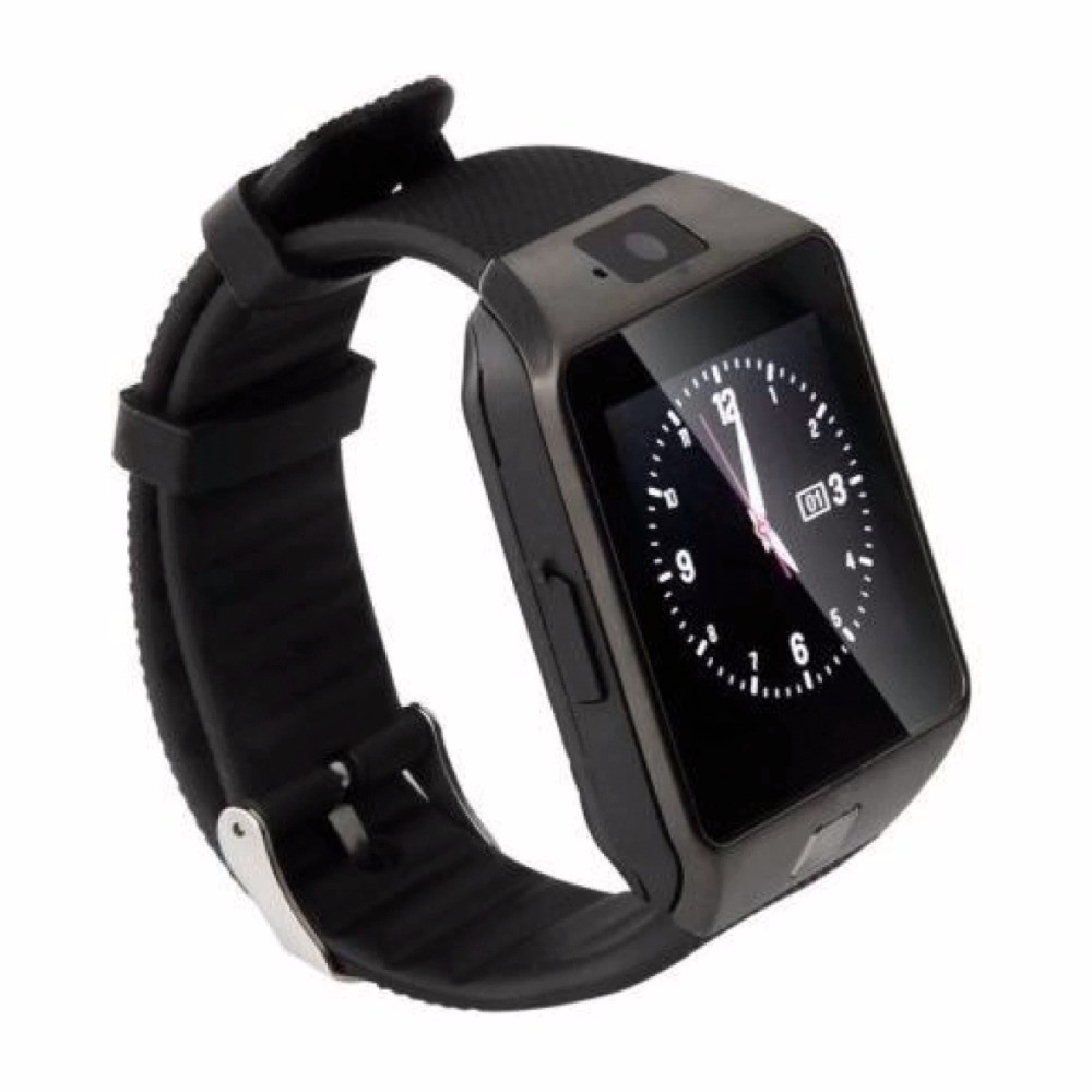 Đồng hồ thông minh smartwatch DZ09 giá rẻ màu đen